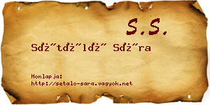 Sétáló Sára névjegykártya